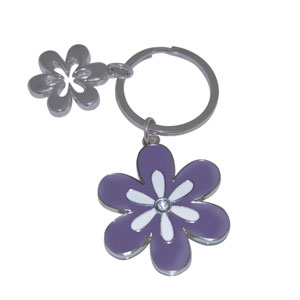Lilac Flower Keyring