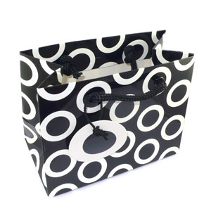 Monochrome Circles Gift Bag