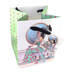 Sitting Charleston Lady Gift Bag