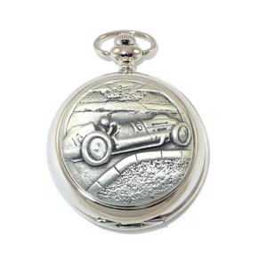 Mens Racing Car Pocket Watch