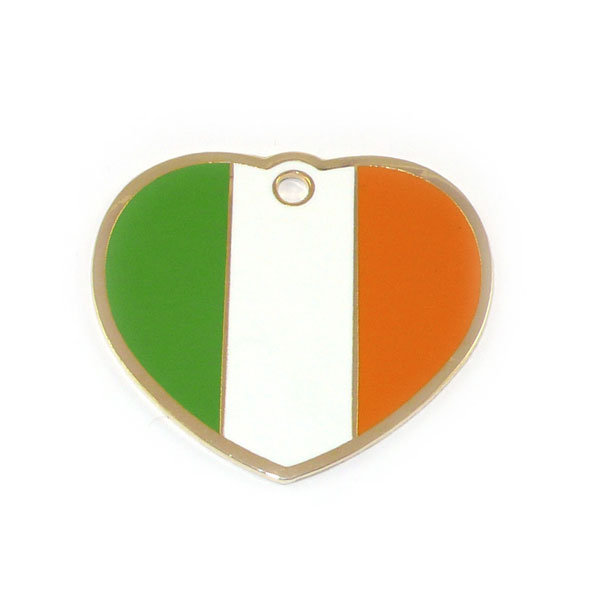 Ireland Heart Pet ID Tag - Click Image to Close