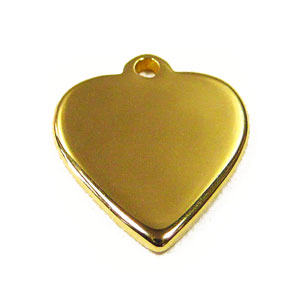 Brass Heart Tag