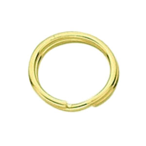 1 x 12.8 mm gold coloured split ring