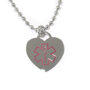 Medical Heart Charm Necklace