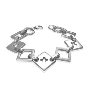Square Greek Cross Bracelet