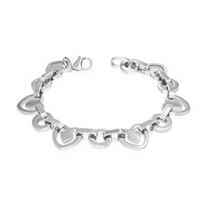 Heart and Circle Bracelet