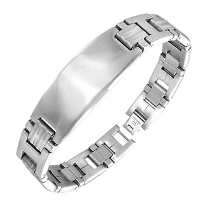 Stainless Steel Polished ID Bracelet