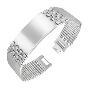 Triple Plate Stainless Steel ID Bracelet