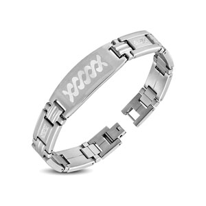 Celtic Knot Short Design Stainless Steel ID Bracelet