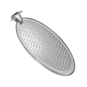 Oval Love Pendant