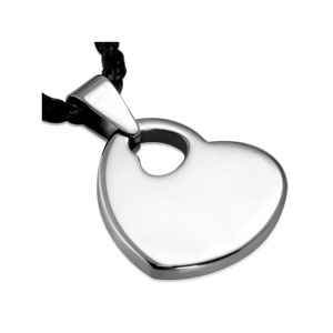 Tungsten Double Heart Necklace