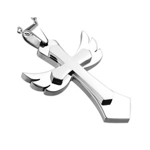 Guardian Angel Wings Cross Pendant 2