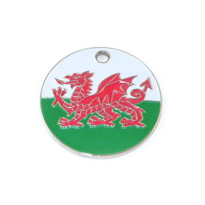 Wales Round Pet ID Tag