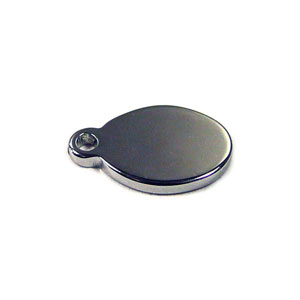 Stainless Steel Small Oval Tag
