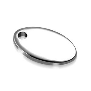 Stainless Steel Oval Tag