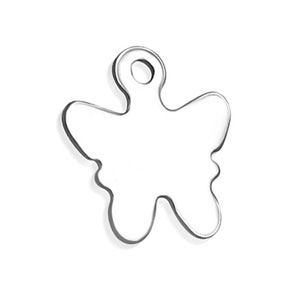 Stainless Steel Teeny Tiny Butterfly Tag