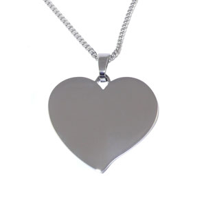 Flared Heart Pendant
